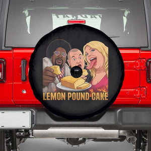 Funny Lemon Pound Cake Meme Spare Tire Cover Retro Edgy Music Humor Gift for Party Lovers TS02 Black Print Your Wear