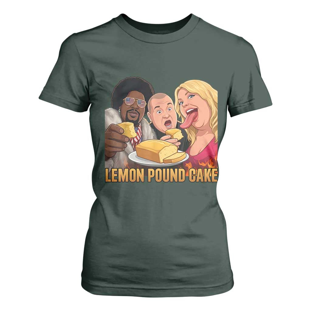 Funny Lemon Pound Cake Meme T Shirt For Women Retro Edgy Music Humor Gift for Party Lovers TS02 Dark Forest Green Print Your Wear