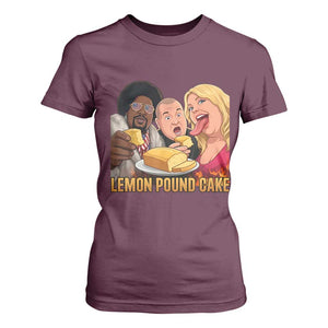 Funny Lemon Pound Cake Meme T Shirt For Women Retro Edgy Music Humor Gift for Party Lovers TS02 Maroon Print Your Wear