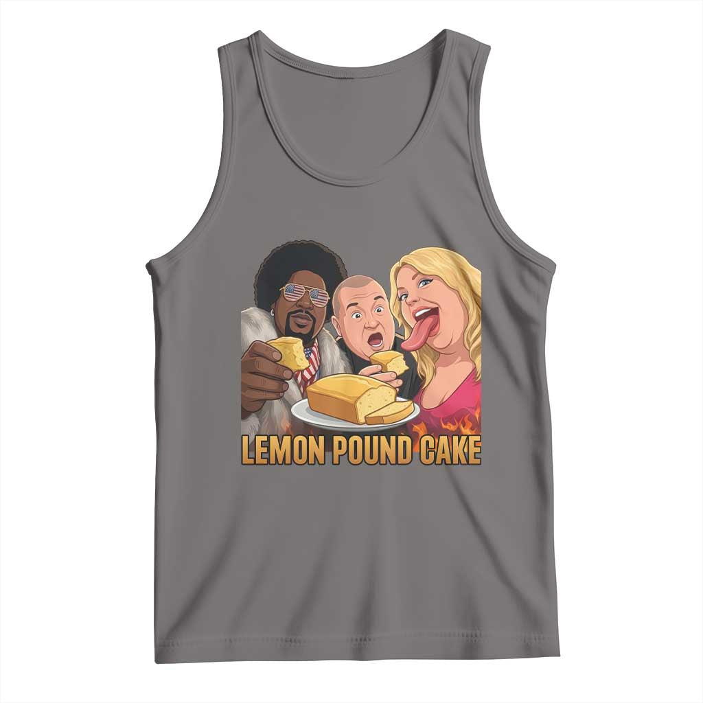 Funny Lemon Pound Cake Meme Tank Top Retro Edgy Music Humor Gift for Party Lovers TS02 Deep Heather Print Your Wear