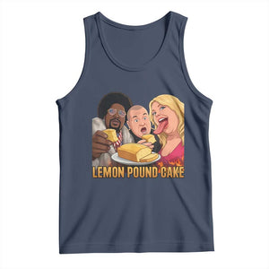 Funny Lemon Pound Cake Meme Tank Top Retro Edgy Music Humor Gift for Party Lovers TS02 Navy Print Your Wear