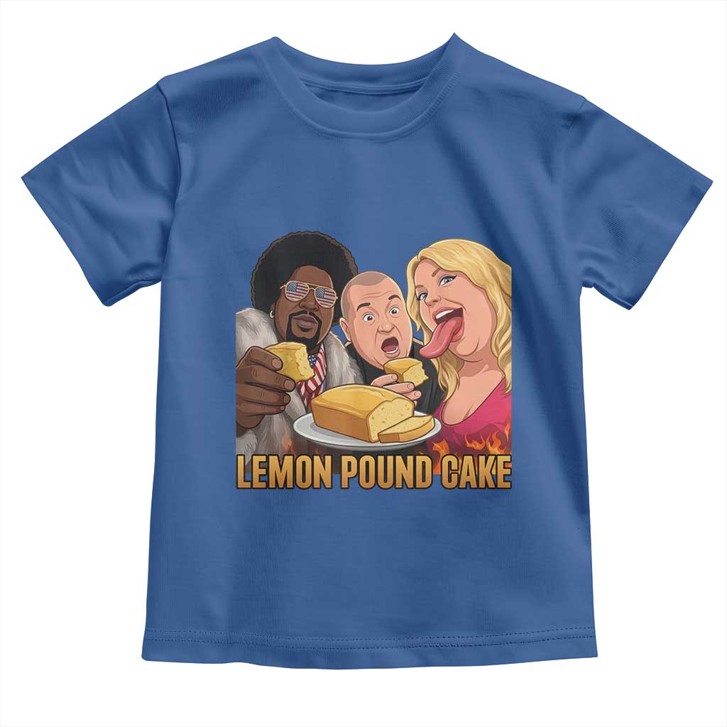 Funny Lemon Pound Cake Meme Toddler T Shirt Retro Edgy Music Humor Gift for Party Lovers TS02 Royal Blue Print Your Wear
