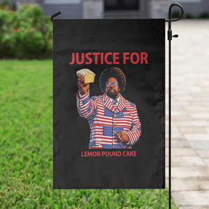 Justice for Lemon Pound Cake Garden Flag Funny Viral Edgy Meme Courtroom Parody Rap Fans TS02 Print Your Wear