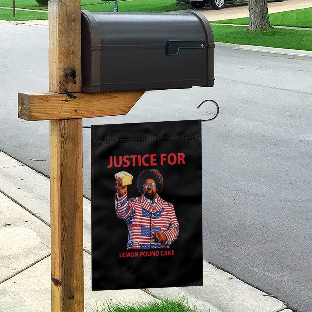 Justice for Lemon Pound Cake Garden Flag Funny Viral Edgy Meme Courtroom Parody Rap Fans TS02 Print Your Wear
