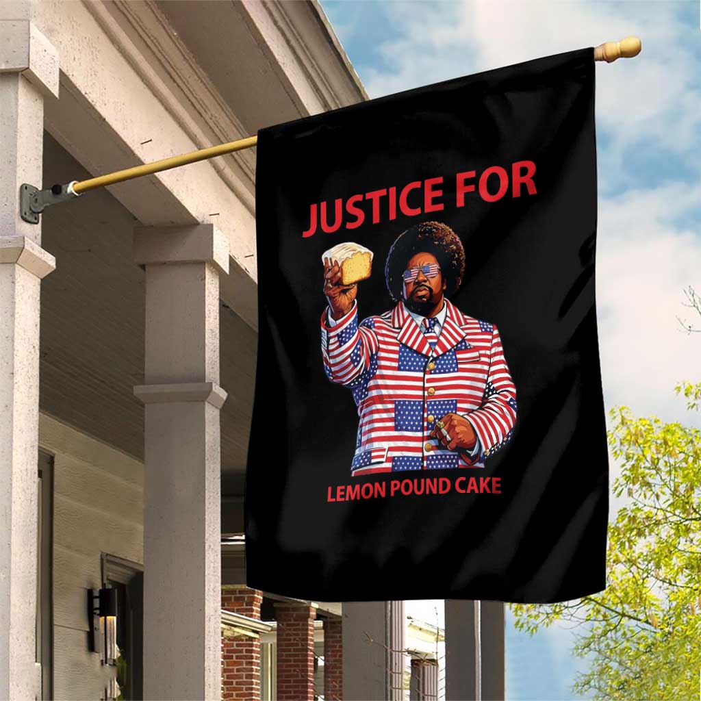 Justice for Lemon Pound Cake Garden Flag Funny Viral Edgy Meme Courtroom Parody Rap Fans TS02 Print Your Wear