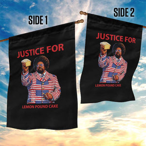 Justice for Lemon Pound Cake Garden Flag Funny Viral Edgy Meme Courtroom Parody Rap Fans TS02 Print Your Wear