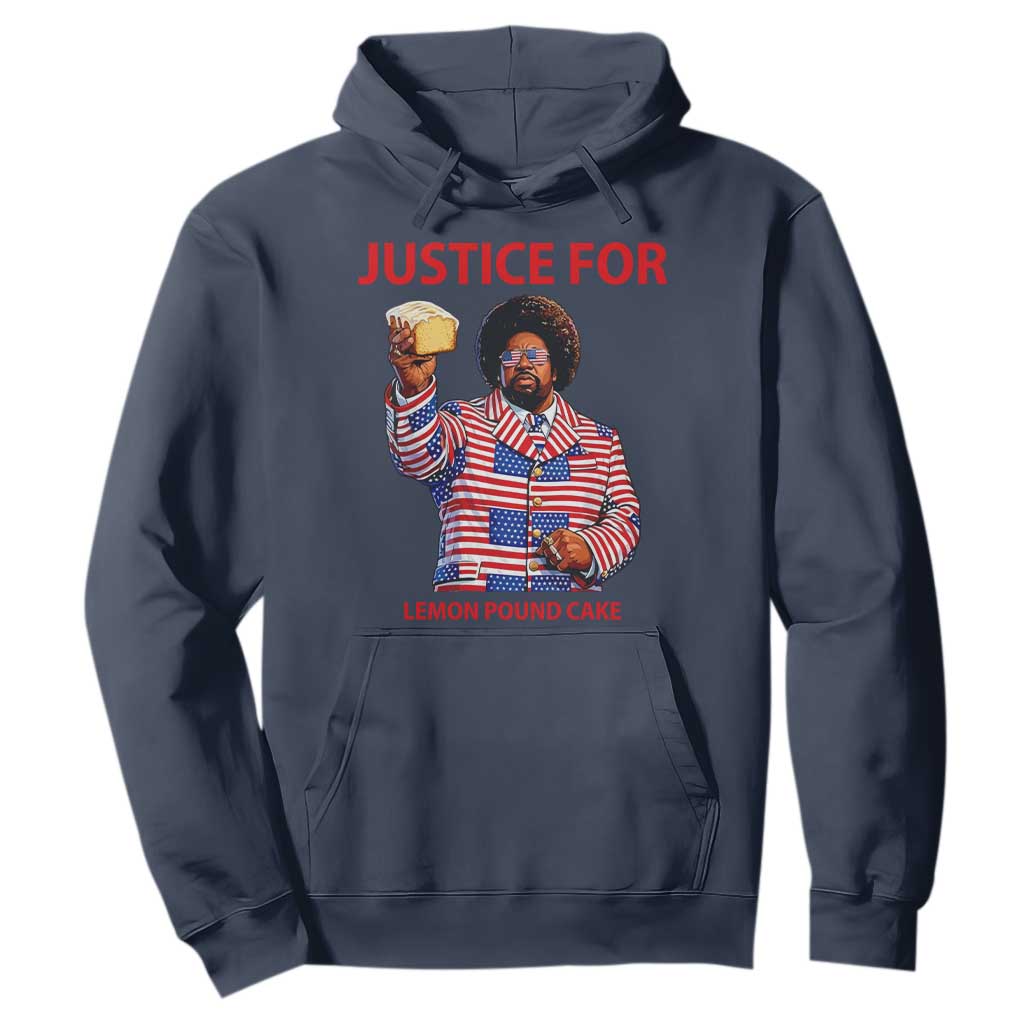 Justice for Lemon Pound Cake Hoodie Funny Viral Edgy Meme Courtroom Parody Rap Fans TS02 Navy Print Your Wear