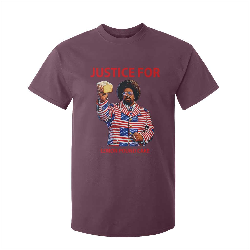 Justice for Lemon Pound Cake T Shirt For Kid Funny Viral Edgy Meme Courtroom Parody Rap Fans TS02 Maroon Print Your Wear