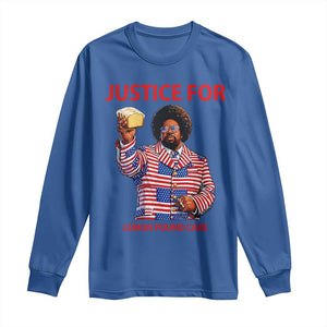 Justice for Lemon Pound Cake Long Sleeve Shirt Funny Viral Edgy Meme Courtroom Parody Rap Fans TS02 Royal Blue Print Your Wear