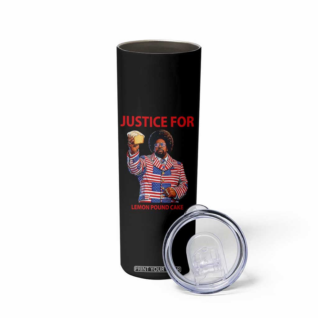 Justice for Lemon Pound Cake Skinny Tumbler Funny Viral Edgy Meme Courtroom Parody Rap Fans TS02 Print Your Wear