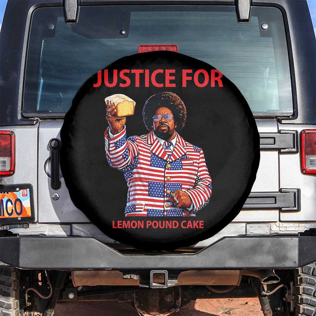 Justice for Lemon Pound Cake Spare Tire Cover Funny Viral Edgy Meme Courtroom Parody Rap Fans TS02 No hole Black Print Your Wear