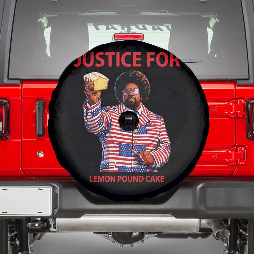 Justice for Lemon Pound Cake Spare Tire Cover Funny Viral Edgy Meme Courtroom Parody Rap Fans TS02 Black Print Your Wear