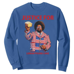 Justice for Lemon Pound Cake Sweatshirt Funny Viral Edgy Meme Courtroom Parody Rap Fans TS02 Royal Blue Print Your Wear