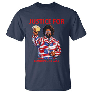 Justice for Lemon Pound Cake T Shirt Funny Viral Edgy Meme Courtroom Parody Rap Fans TS02 Navy Print Your Wear