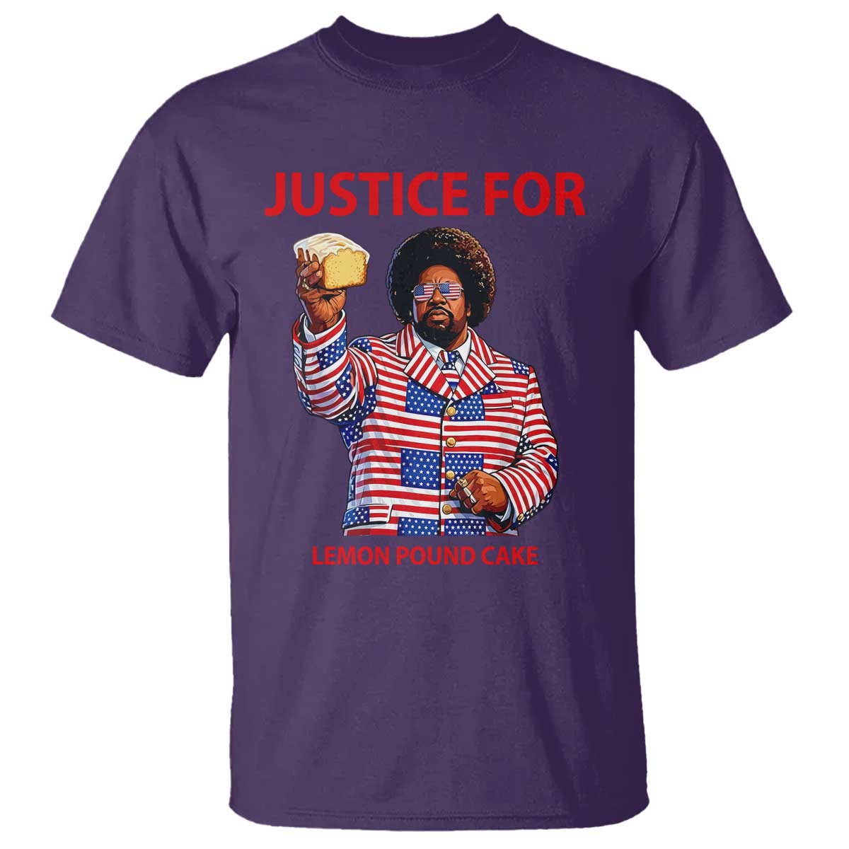 Justice for Lemon Pound Cake T Shirt Funny Viral Edgy Meme Courtroom Parody Rap Fans TS02 Purple Print Your Wear