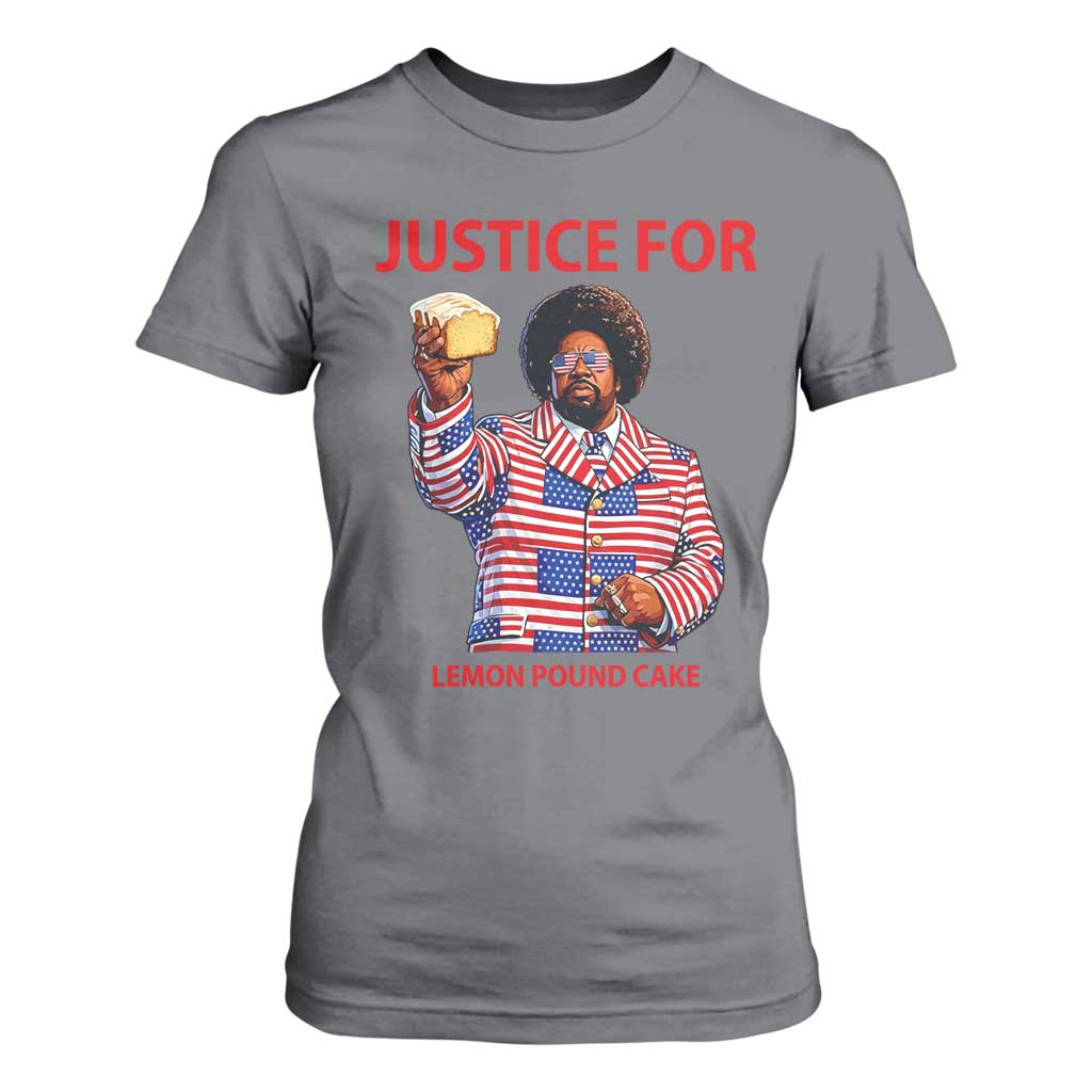 Justice for Lemon Pound Cake T Shirt For Women Funny Viral Edgy Meme Courtroom Parody Rap Fans TS02 Charcoal Print Your Wear