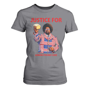 Justice for Lemon Pound Cake T Shirt For Women Funny Viral Edgy Meme Courtroom Parody Rap Fans TS02 Charcoal Print Your Wear