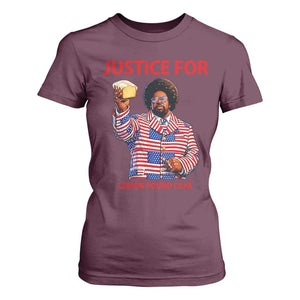 Justice for Lemon Pound Cake T Shirt For Women Funny Viral Edgy Meme Courtroom Parody Rap Fans TS02 Maroon Print Your Wear