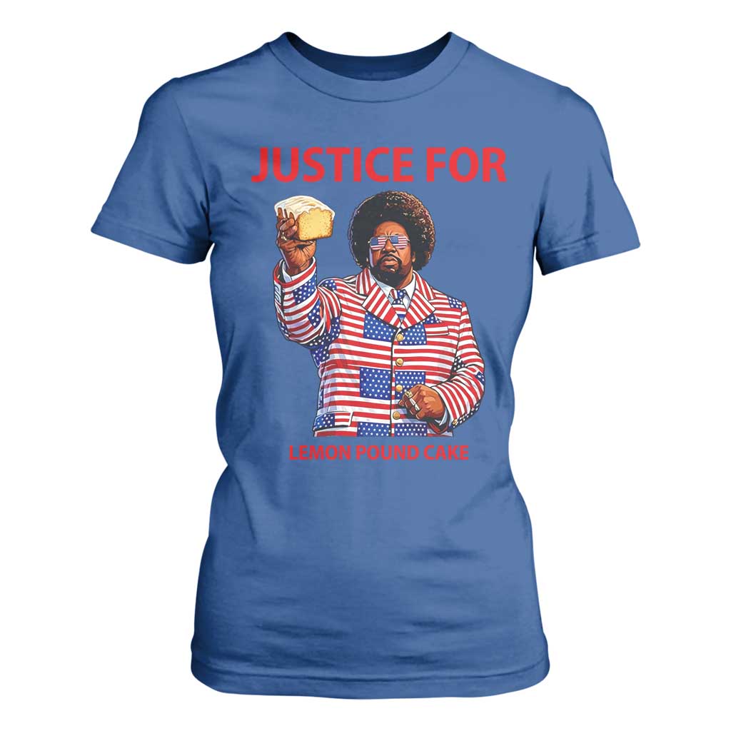 Justice for Lemon Pound Cake T Shirt For Women Funny Viral Edgy Meme Courtroom Parody Rap Fans TS02 Royal Blue Print Your Wear