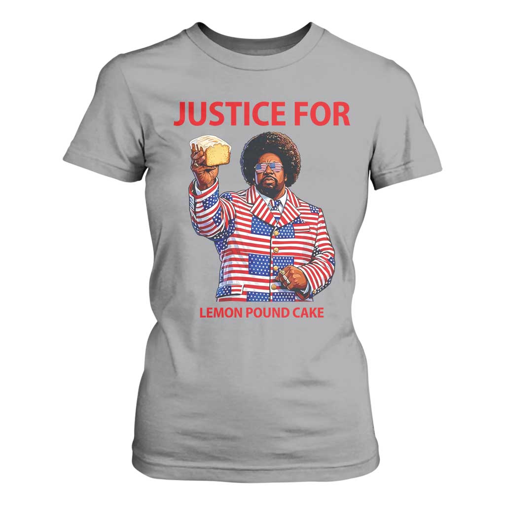 Justice for Lemon Pound Cake T Shirt For Women Funny Viral Edgy Meme Courtroom Parody Rap Fans TS02 Sport Gray Print Your Wear
