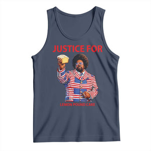 Justice for Lemon Pound Cake Tank Top Funny Viral Edgy Meme Courtroom Parody Rap Fans TS02 Navy Print Your Wear