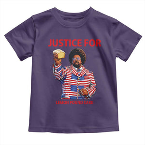 Justice for Lemon Pound Cake Toddler T Shirt Funny Viral Edgy Meme Courtroom Parody Rap Fans TS02 Purple Print Your Wear