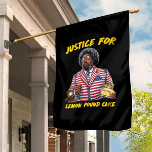 Justice for Lemon Pound Cake Funny Viral Meme Garden Flag Edgy Hip Hop Humor Parody Gift for Rap Fans TS02 Print Your Wear