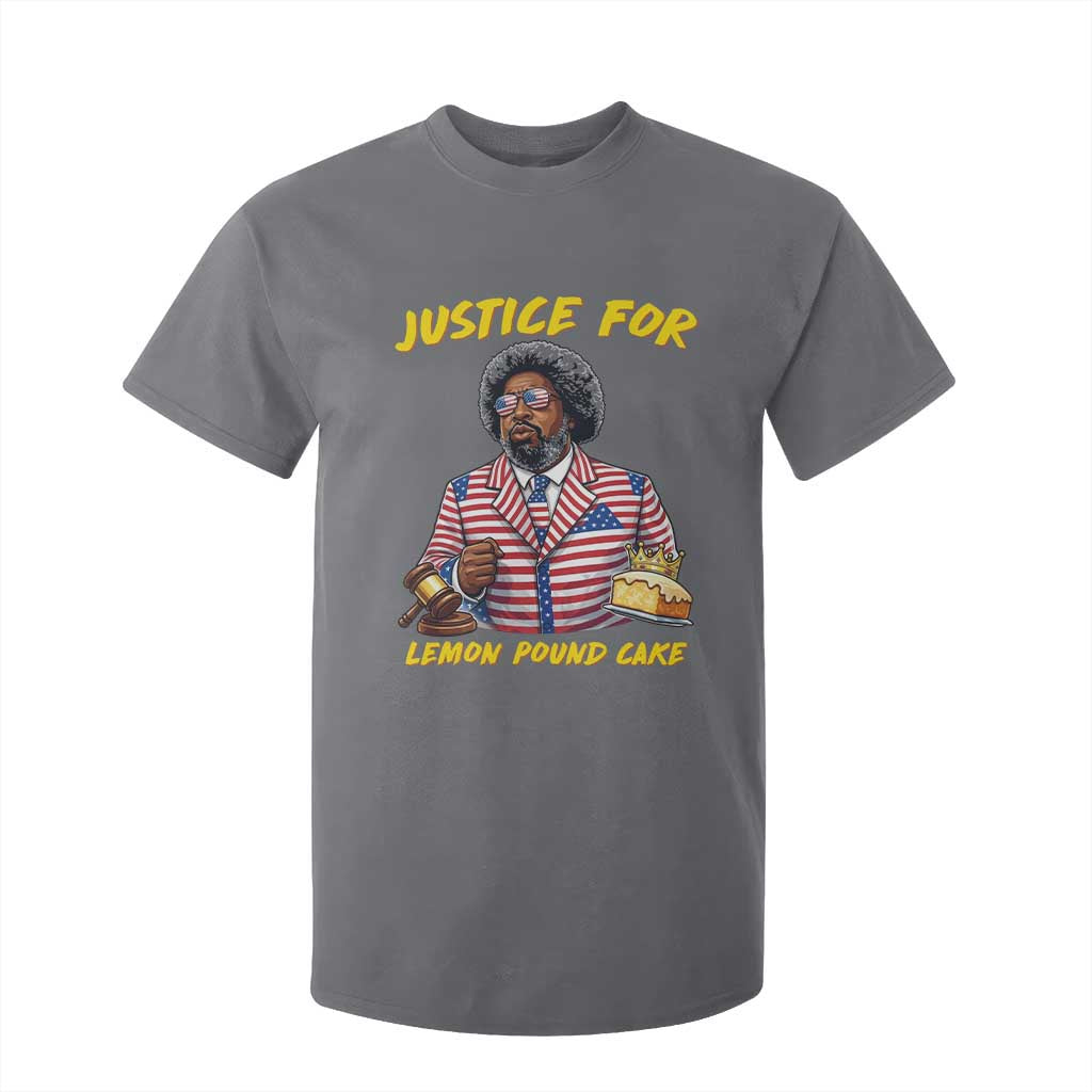 Justice for Lemon Pound Cake Funny Viral Meme T Shirt For Kid Edgy Hip Hop Humor Parody Gift for Rap Fans TS02 Charcoal Print Your Wear