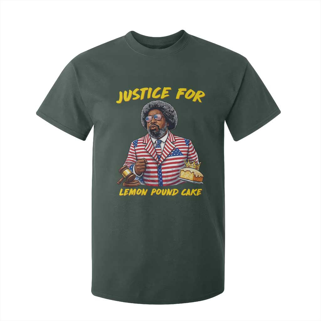 Justice for Lemon Pound Cake Funny Viral Meme T Shirt For Kid Edgy Hip Hop Humor Parody Gift for Rap Fans TS02 Dark Forest Green Print Your Wear