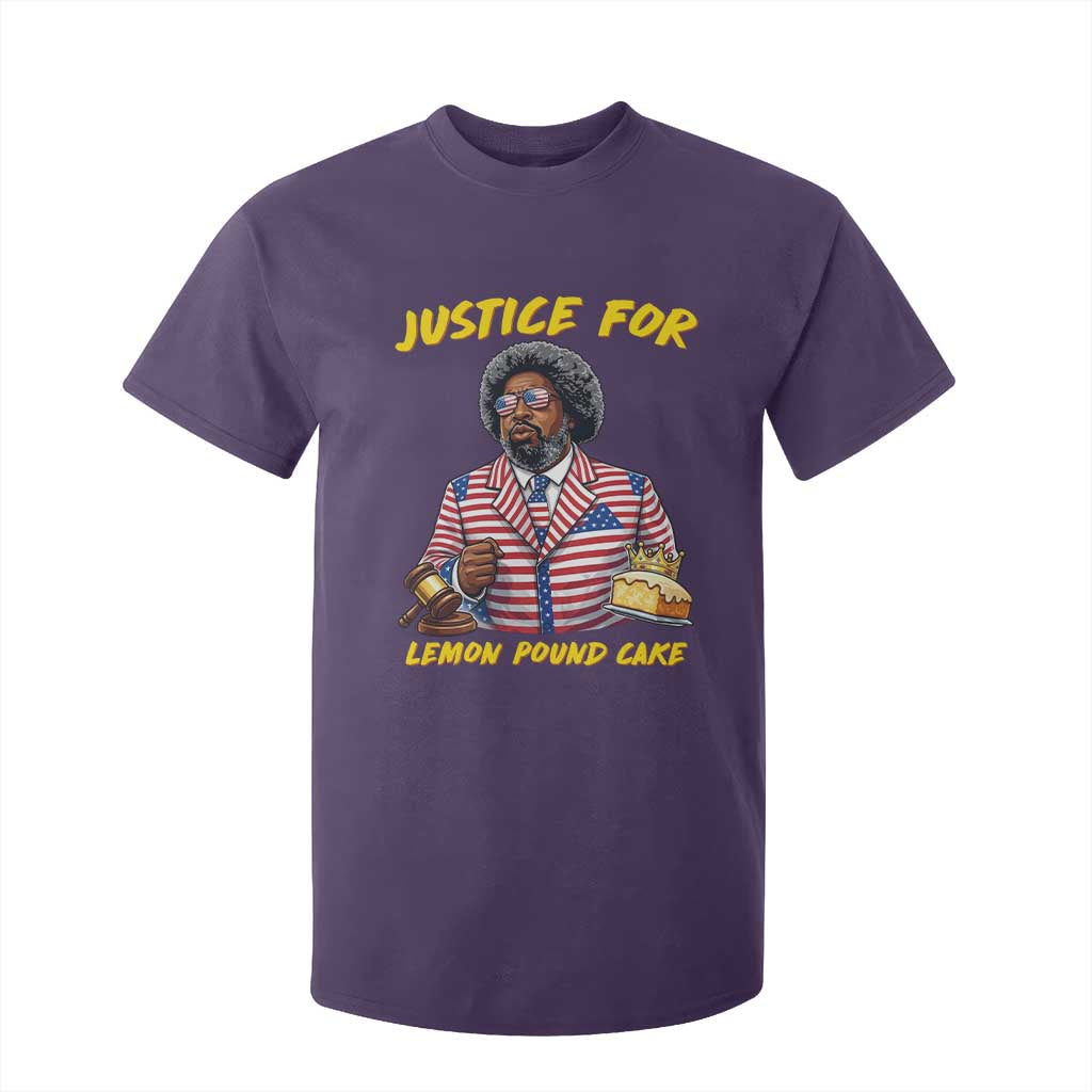 Justice for Lemon Pound Cake Funny Viral Meme T Shirt For Kid Edgy Hip Hop Humor Parody Gift for Rap Fans TS02 Purple Print Your Wear