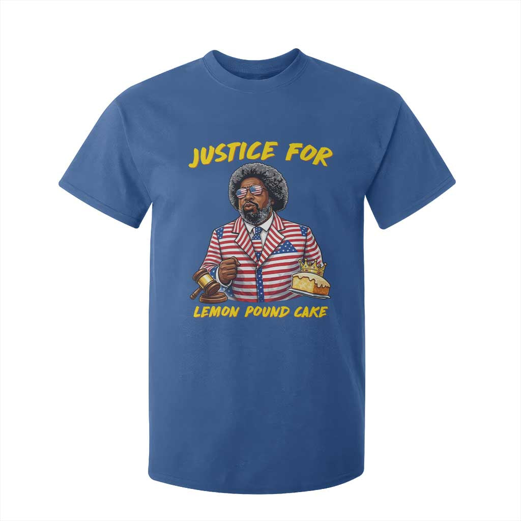 Justice for Lemon Pound Cake Funny Viral Meme T Shirt For Kid Edgy Hip Hop Humor Parody Gift for Rap Fans TS02 Royal Blue Print Your Wear