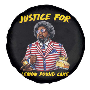 Justice for Lemon Pound Cake Funny Viral Meme Spare Tire Cover Edgy Hip Hop Humor Parody Gift for Rap Fans TS02 Print Your Wear