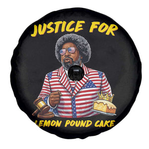 Justice for Lemon Pound Cake Funny Viral Meme Spare Tire Cover Edgy Hip Hop Humor Parody Gift for Rap Fans TS02 Print Your Wear