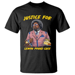 Justice for Lemon Pound Cake Funny Viral Meme T Shirt - Edgy Hip Hop Humor Parody Gift for Rap Fans TS02 Black Print Your Wear