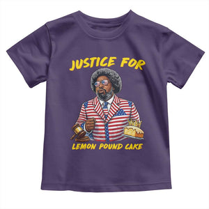 Justice for Lemon Pound Cake Funny Viral Meme Toddler T Shirt Edgy Hip Hop Humor Parody Gift for Rap Fans TS02 Purple Print Your Wear