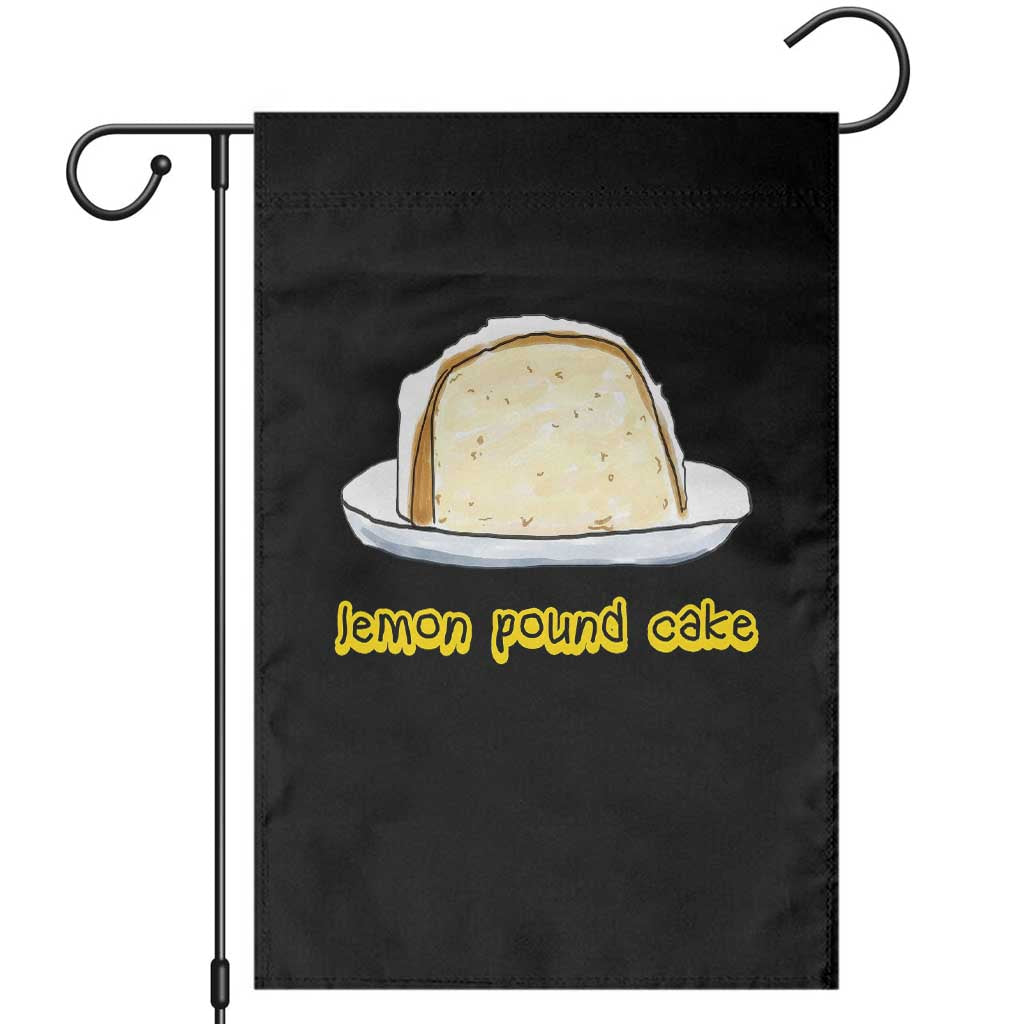Lemon Pound Cake Funny Meme Garden Flag Viral Edgy Hip Hop Humor Parody Gift for Rap Fans TS02 Black Print Your Wear