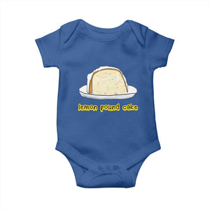 Lemon Pound Cake Funny Meme Baby Onesie Viral Edgy Hip Hop Humor Parody Gift for Rap Fans TS02 Royal Blue Print Your Wear