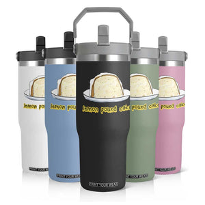 Lemon Pound Cake Funny Meme Flip Straw Tumbler Viral Edgy Hip Hop Humor Parody Gift for Rap Fans TS02 Print Your Wear