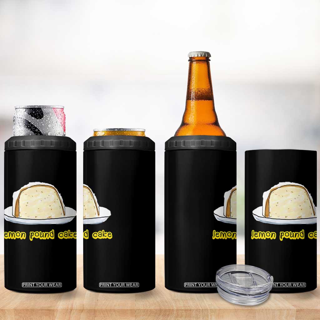 Lemon Pound Cake Funny Meme 4 in 1 Can Cooler Tumbler Viral Edgy Hip Hop Humor Parody Gift for Rap Fans TS02 Print Your Wear