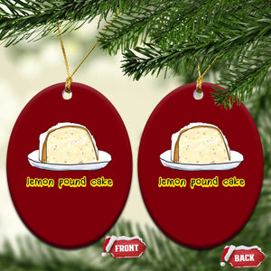Lemon Pound Cake Funny Meme Ceramic Ornament Viral Edgy Hip Hop Humor Parody Gift for Rap Fans TS02 Print Your Wear