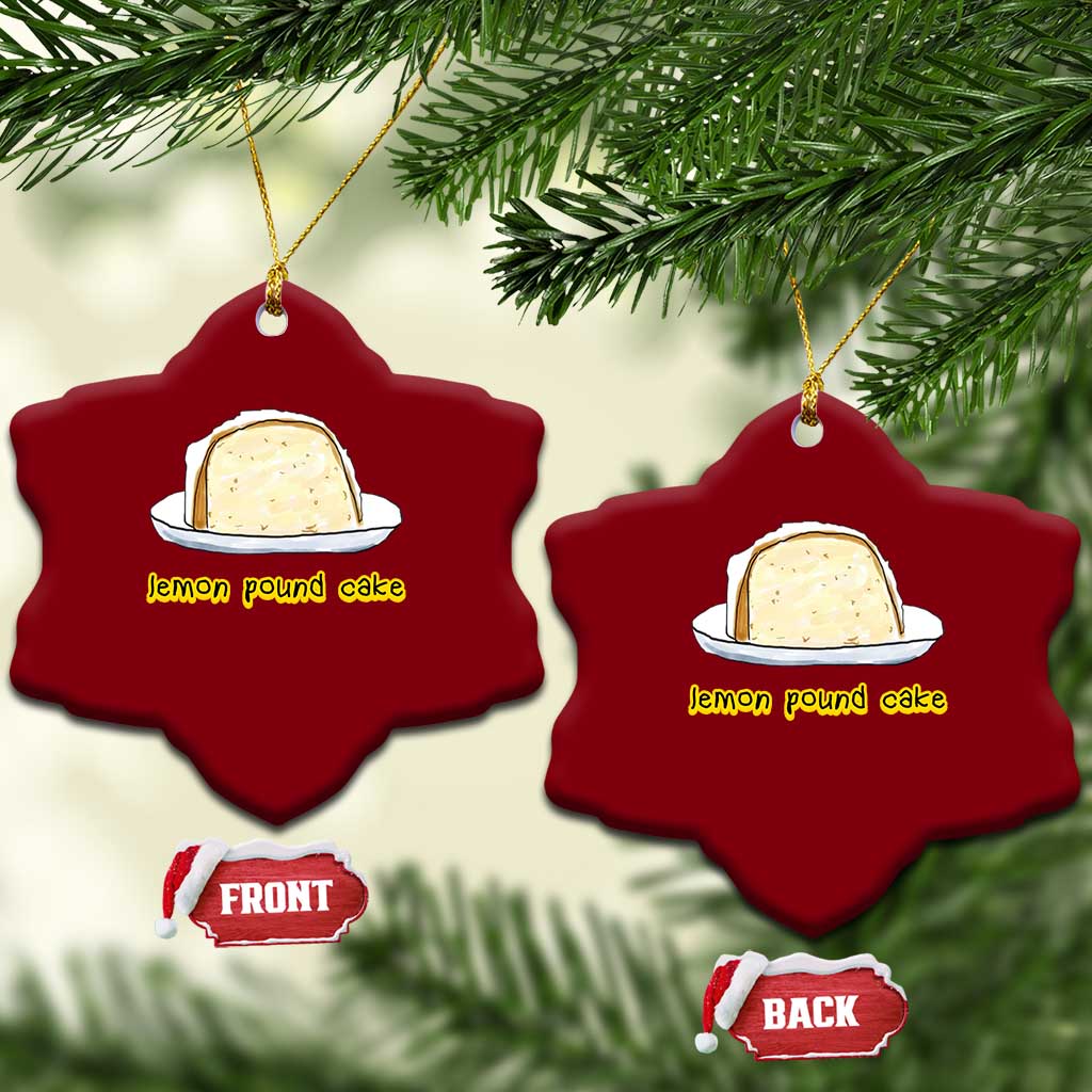 Lemon Pound Cake Funny Meme Ceramic Ornament Viral Edgy Hip Hop Humor Parody Gift for Rap Fans TS02 Print Your Wear