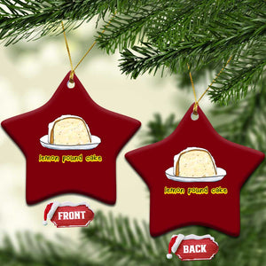 Lemon Pound Cake Funny Meme Ceramic Ornament Viral Edgy Hip Hop Humor Parody Gift for Rap Fans TS02 Print Your Wear