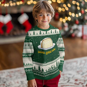 Lemon Pound Cake Funny Meme Ugly Christmas Sweater Viral Edgy Hip Hop Humor Parody Gift for Rap Fans TS02 Forest Green Beige Print Your Wear