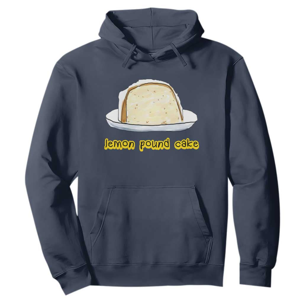 Lemon Pound Cake Funny Meme Hoodie Viral Edgy Hip Hop Humor Parody Gift for Rap Fans TS02 Navy Print Your Wear