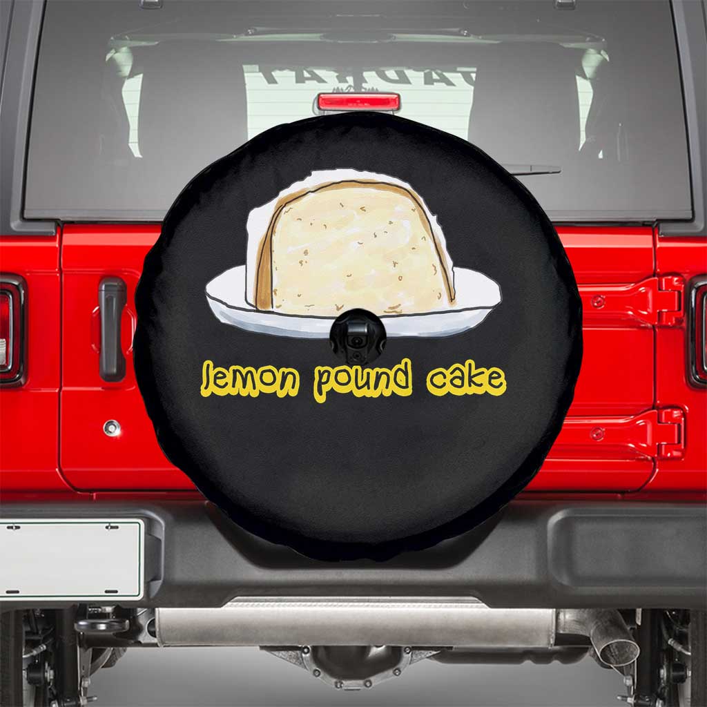 Lemon Pound Cake Funny Meme Spare Tire Cover Viral Edgy Hip Hop Humor Parody Gift for Rap Fans TS02 Black Print Your Wear