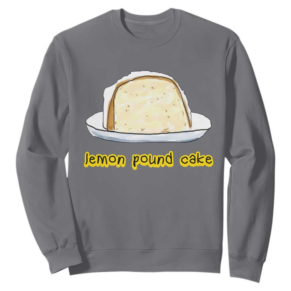 Lemon Pound Cake Funny Meme Sweatshirt Viral Edgy Hip Hop Humor Parody Gift for Rap Fans TS02 Charcoal Print Your Wear
