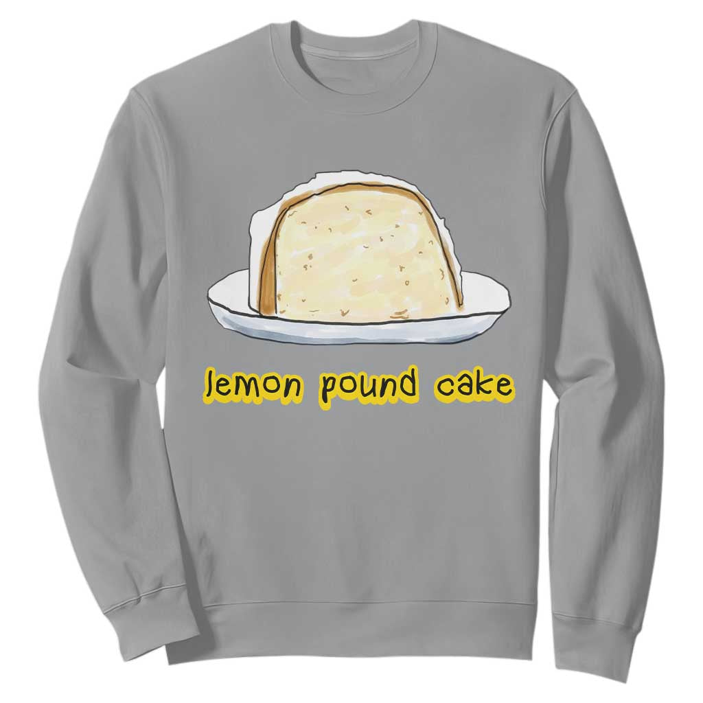 Lemon Pound Cake Funny Meme Sweatshirt Viral Edgy Hip Hop Humor Parody Gift for Rap Fans TS02 Sport Gray Print Your Wear