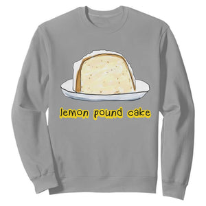 Lemon Pound Cake Funny Meme Sweatshirt Viral Edgy Hip Hop Humor Parody Gift for Rap Fans TS02 Sport Gray Print Your Wear