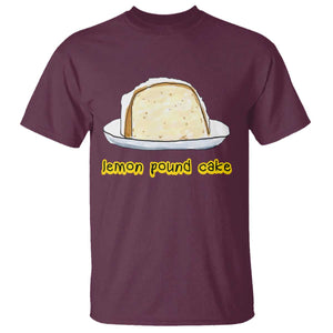 Lemon Pound Cake Funny Meme T Shirt Viral Edgy Hip Hop Humor Parody Gift for Rap Fans TS02 Maroon Print Your Wear