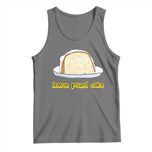 Lemon Pound Cake Funny Meme Tank Top Viral Edgy Hip Hop Humor Parody Gift for Rap Fans TS02 Black Heather Print Your Wear